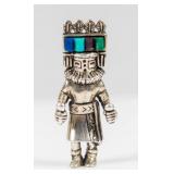 Jewelry Sterling Silver Kachina Pendant