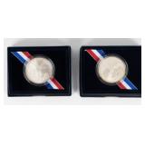 Coin (2) 2005 Marine Corps 230th Silver Dollars