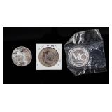 Coin (3) .999 Fine Silver Rounds  3 Troy Ounce.