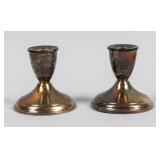 Two Sterling Silver Duchin Candleholders