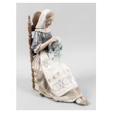 Lladro Porcelain Figure 4865   Embroiderer