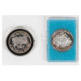 Coin (2) .999 Fine Silver Rounds