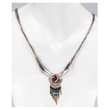 Jewelry Sterling Silver QT Mosaic Necklace