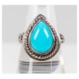 Jewelry Sterling Silver Turquoise Ring