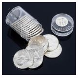 Coin (20) 1962  Franklin Half Dollars BU