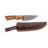 Knife Damascus Blade Hand Made Custom Knife