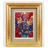 Art Floral Bouquet in Frame