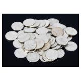 Coin 50 Mercury Dimes Almost Unc. / Brilliant Unc