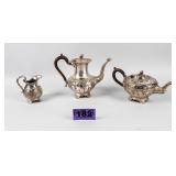Set of 3 Silver-Plated Kitchen Accents