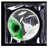 Coin .999 Fine Silver Round Alien Space Ship