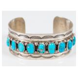 Jewelry Sterling Silver Turquoise Cuff Bracelet