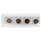 Coin (4) Seated Liberty Half Dollars in Good