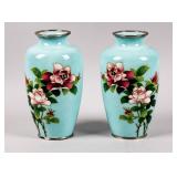 Pair of Japanese Cloisonne Vases