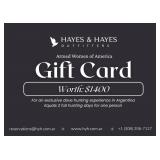 Hayes & Hayes Outfitters Argentina Dove Hunting GC