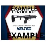 Kel-Tec SDP 9mm Pistol Certificate