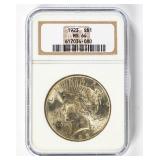 Coin 1923 Peace Silver Dollar NGC MS64