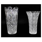 Waterford Glass & Bohemian Crystal Vases