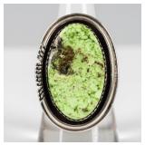 Jewelry Sterling Silver Green Stone Ring