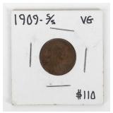 Coin 1909-S Lincoln Cent in Very Good