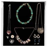 Jewelry Lot of Various Costume Jewelry Pieces