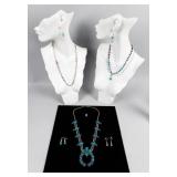 Jewelry Silver-Toned/Turquoise Costume Jewelry