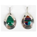 Jewelry Sterling Silver Colorful Stone Pendants