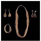 Jewelry 4 Southwestern-Style Liquid Silver Pieces