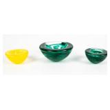 Lot of 3 Kosta Boda Glass Bowls