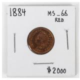 Coin 1884 Indian Cent Brilliant Uncirculated
