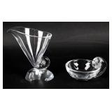 Lot of 2 Beautiful Steuben Glass Pieces