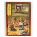 Vintage Genre Art Scene By E. Fox