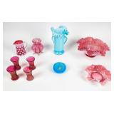 Lot of 10 Fenton Art Glass Pieces