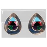 Jewelry Sterling Silver Colorful Stone Earrings