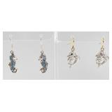 Jewelry Sterling Dolphin & Seahorse Earrings