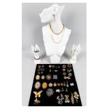 Jewelry Mixed lot of Gold-Toned Costume Jewelry