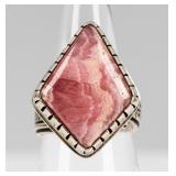 Jewelry Sterling Silver Rhodochrosite Ring
