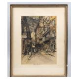 Art Framed Etching by Robert Kasimir