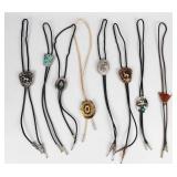 Jewelry Lot of 8 Bolo Ties