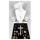 Jewelry Lot of Silver-Toned Costume Jewelry