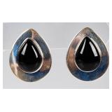 Jewelry Sterling Silver Onyx Earrings