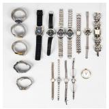 Jewelry Lot of Silver-Toned Vintage Watches