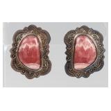Jewelry Sterling Silver Rhodochrosite Earrings