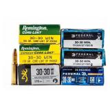 AMMO 120rds of Miscellaneous .30-30Win