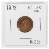 Coin 1878 Indian Cent Brilliant Uncirculated