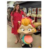 Large Fiberglass Theme Park Statue "Skyla"