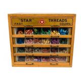 Antique Star Threads Spool Cabinet