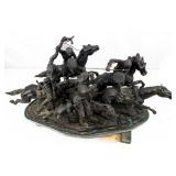 Art Frederic Remington Old Dragoons Of 1850 bronze