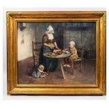 "Untitled (Mother Cutting Bread) by Marie Perrault