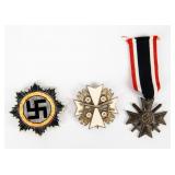 Lot of 3 German WW II Badges & Pins