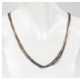 Jewelry Sterling Silver Beaded Necklace